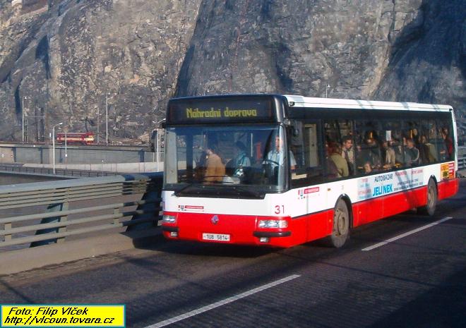 Nhradn autobusov doprava na Marinskm most