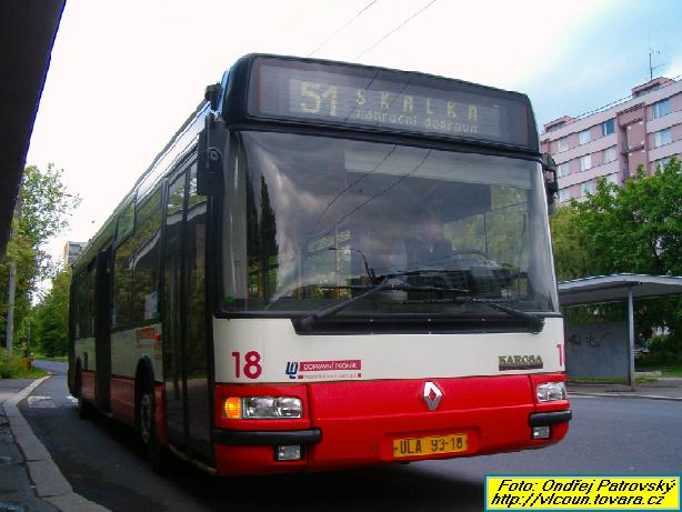 Citybusy zajiovaly nhradn autobusovou dopravu na linkch slo 51 (zde v zastvce Mountfield) a 60
