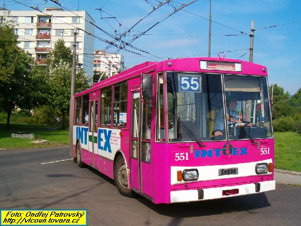 To nen vjezd na odpoledn st dlnho kurzu linky slo 55, ale odjezd z doasn vstupn zastvky linky slo 55 na Mrov do obratit