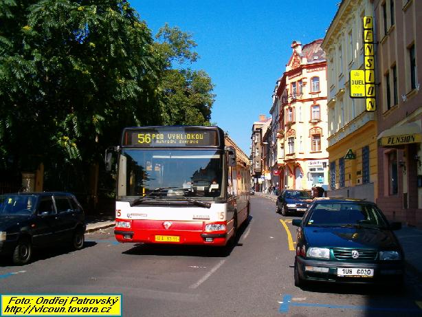 Citybus jako nhradn doprava za linku slo 56 v Moskevsk ulici m do doasn zastvky Hrani