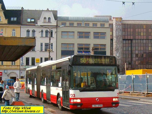 Irisbus gar Pedlice na nhradn doprav za linku slo 56