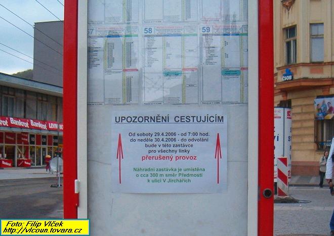 Upozornn cestujcm...